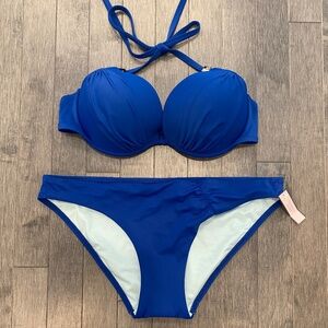 NWT/EUC Victoria's Secret Tease Top & Unforgettable Bottoms 34D/L